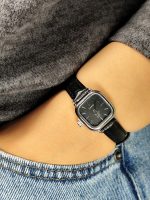 فلورا-بند چرمی مشکی